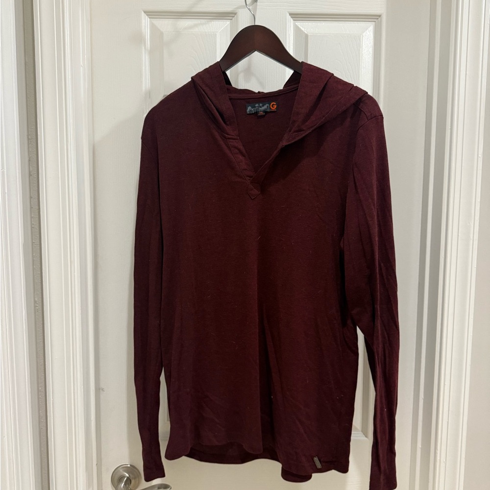 Guess brand Maroon Hooded Sweatshirt
